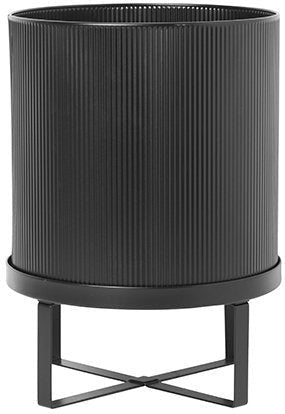 [product_category]-Ferm Living Building Plant Pot Black, Large-Ferm Living-5704723028697-100202101-FER-1