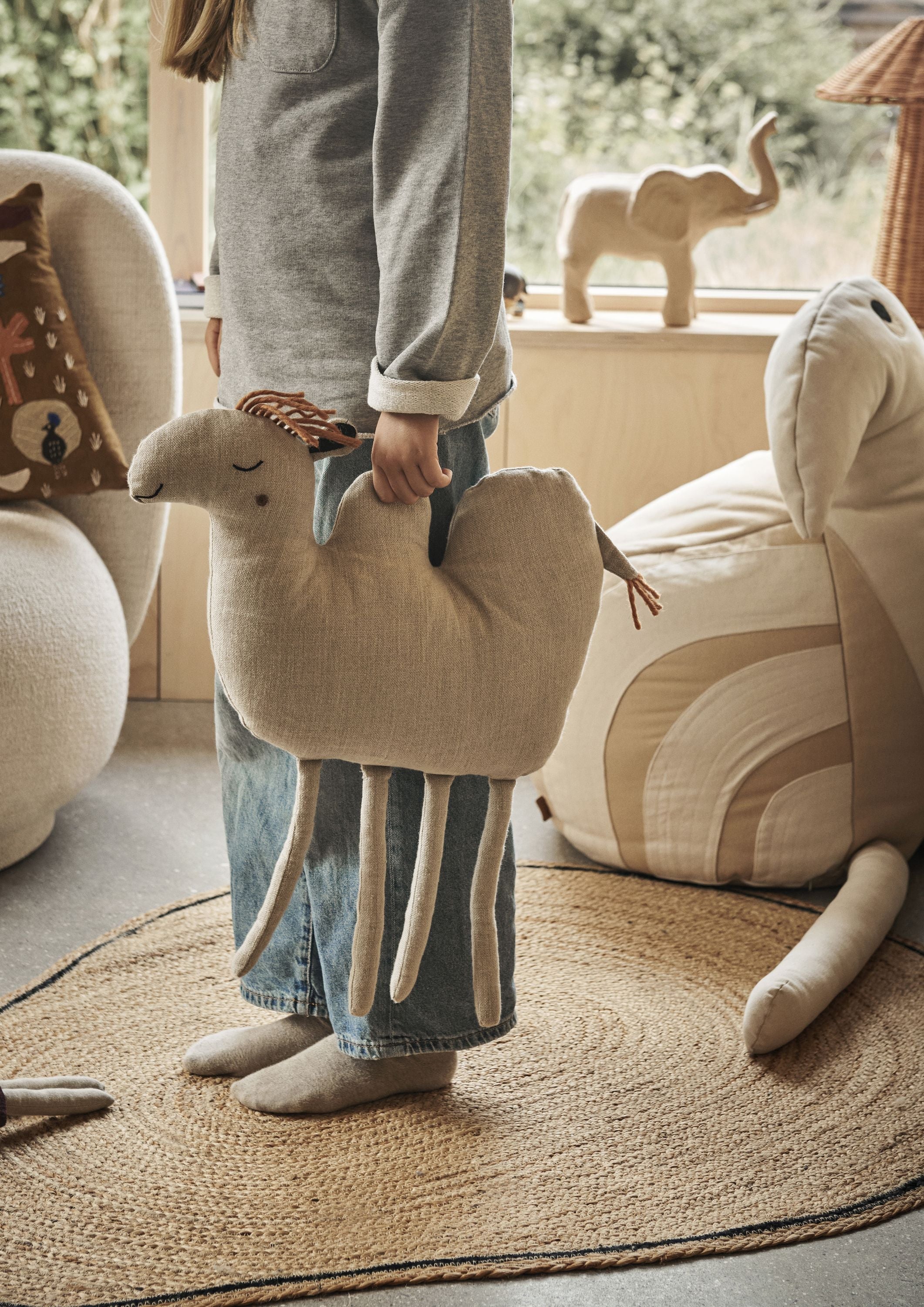 Ferm Living Camel Cushion, Natural