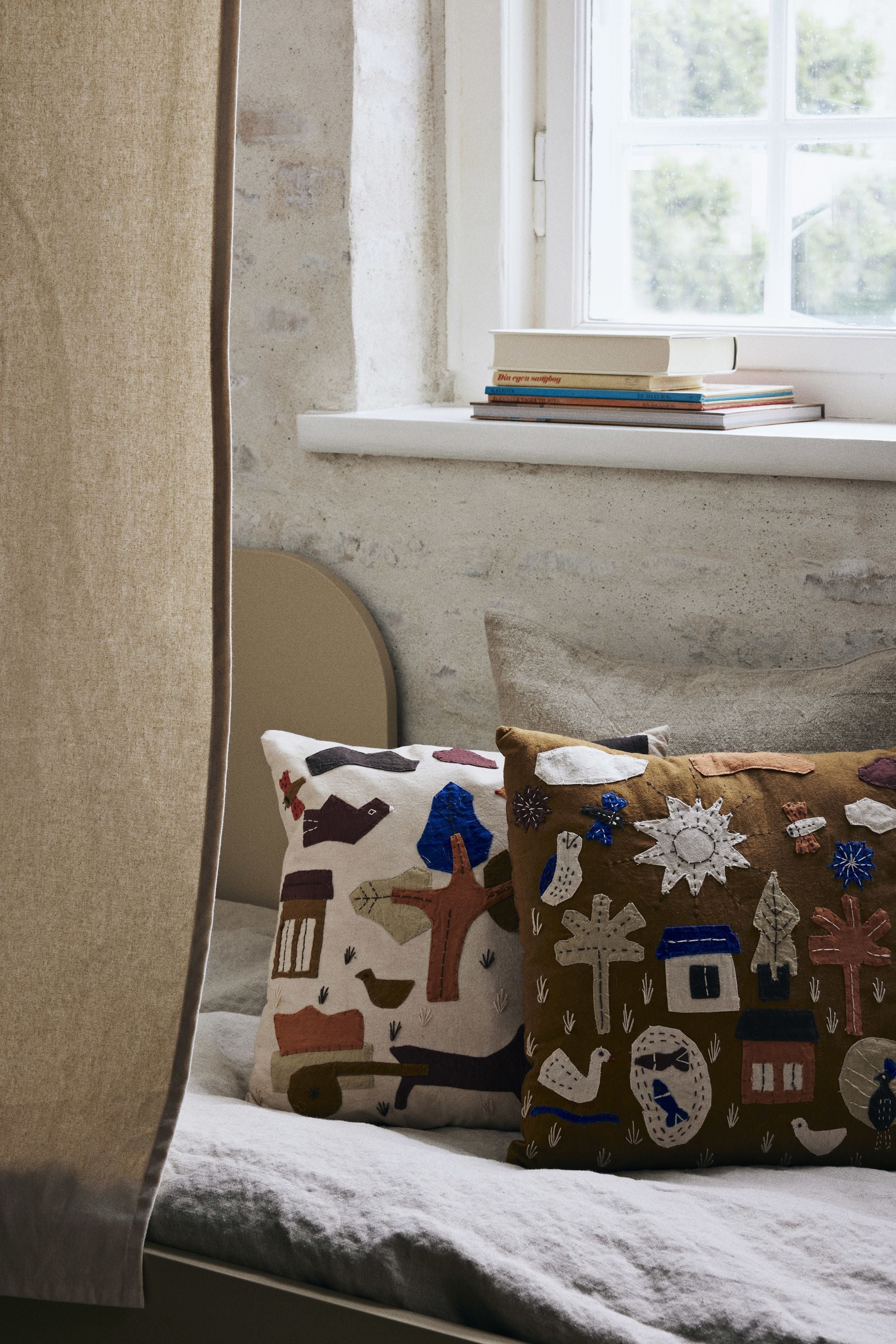 Ferm Living Village Cushion, Sugar Kelp