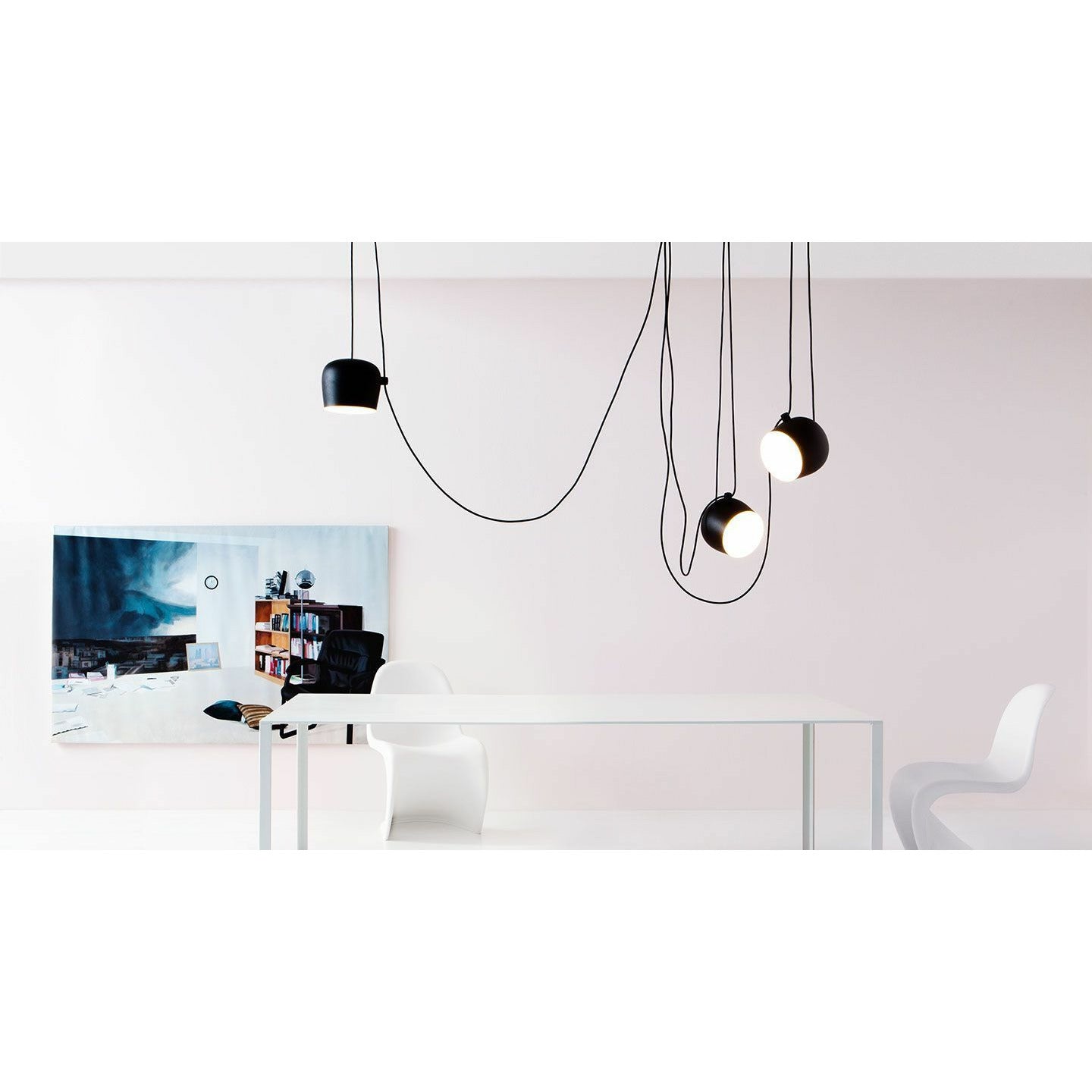 [product_category]-Flos Aim Led Pendant, Light Silver-Flos-8059607000076-F0090054-FLO-9