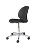 Fritz Hansen N02™ Recycle Swivel Chair Polished Aluminium, Black