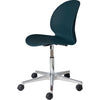 Fritz Hansen N02™ Recycle Swivel Chair Polished Aluminium, Dark Blue