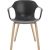 Fritz Hansen Nap Armchair Wood, Pepper Grey