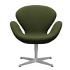  Swan Lounge Chair Silver Grey/Tonus Military Green