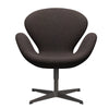 Fritz Hansen Swan Lounge Chair, Warm Graphite/Divina Md Chocolate