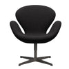 Fritz Hansen Swan Lounge Chair, Warm Graphite/Divina Md Dark Grey