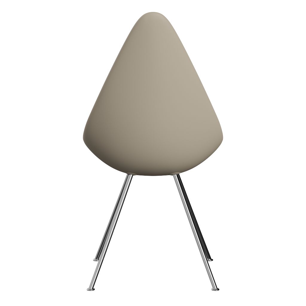 Fritz Hansen The Drop Chair, Chrome/Light Beige