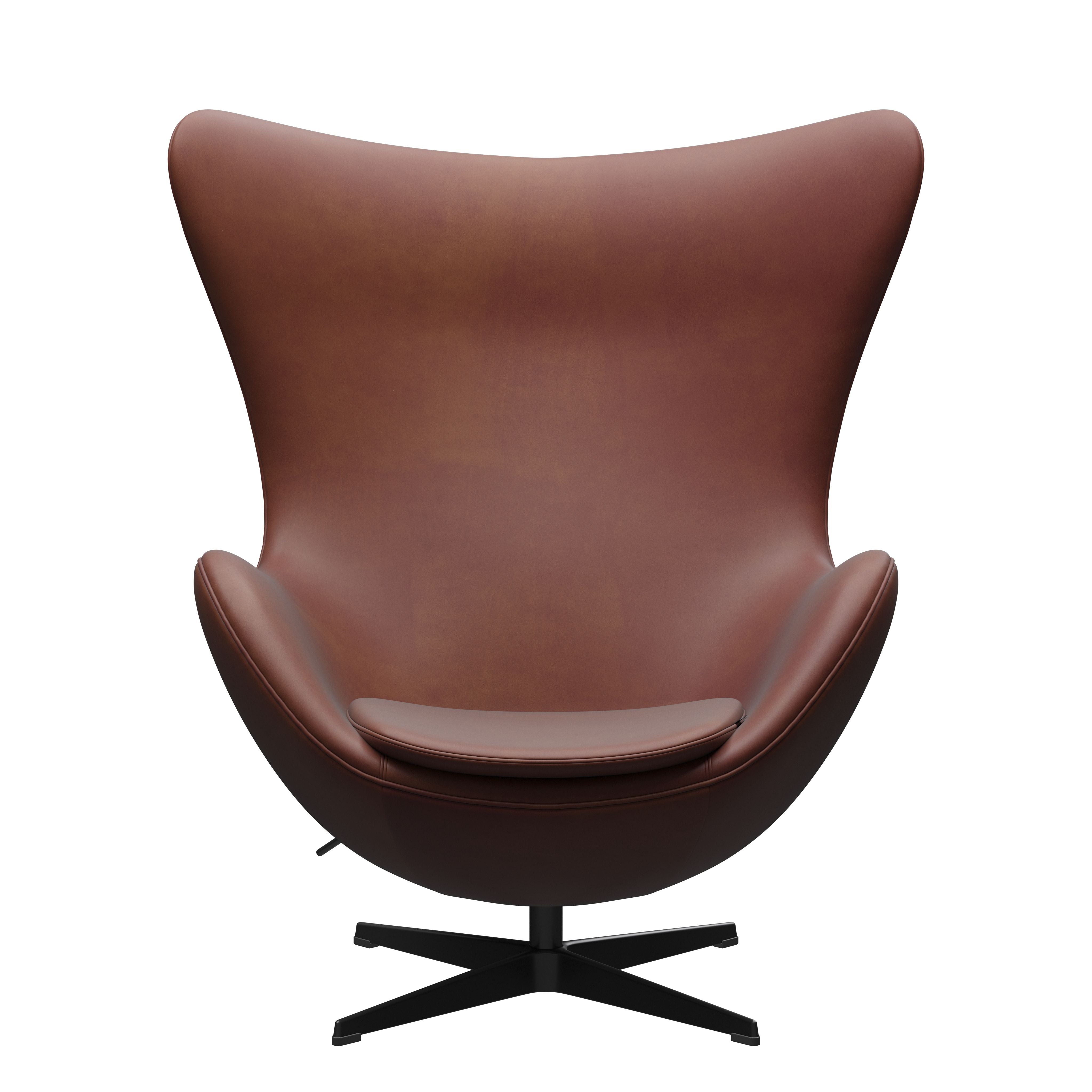 [product_category]-Fritz Hansen The Egg Lounge Chair, Grace Chestnut Leather Anniversary Collection-Fritz Hansen-3316-Anniversary-Grace-Chestnut-FRI-1