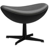 Fritz Hansen The Egg Stool Leather, Black/Essential Black