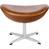 Fritz Hansen The Egg Stool Leather, Elegance Walnut