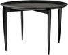 Fritz Hansen Tray Table Black ø60