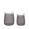 Hübsch Mist Baskets Brown/Blue (Set Of 2)