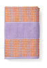 Juna Check Towel 70x140 Cm, Purple