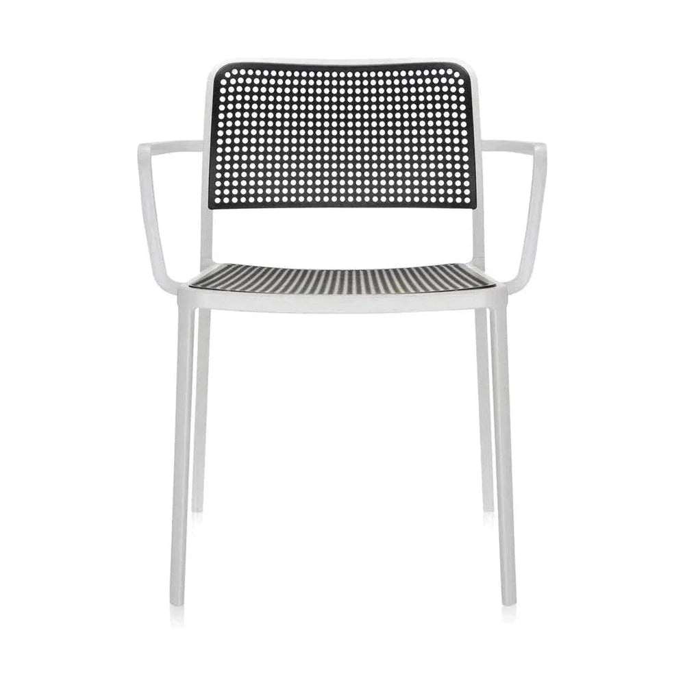 Kartell Audrey Armchair, White/Black