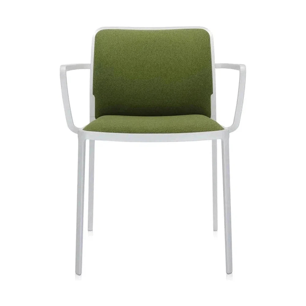 Kartell Audrey Soft Armchair, White/Green