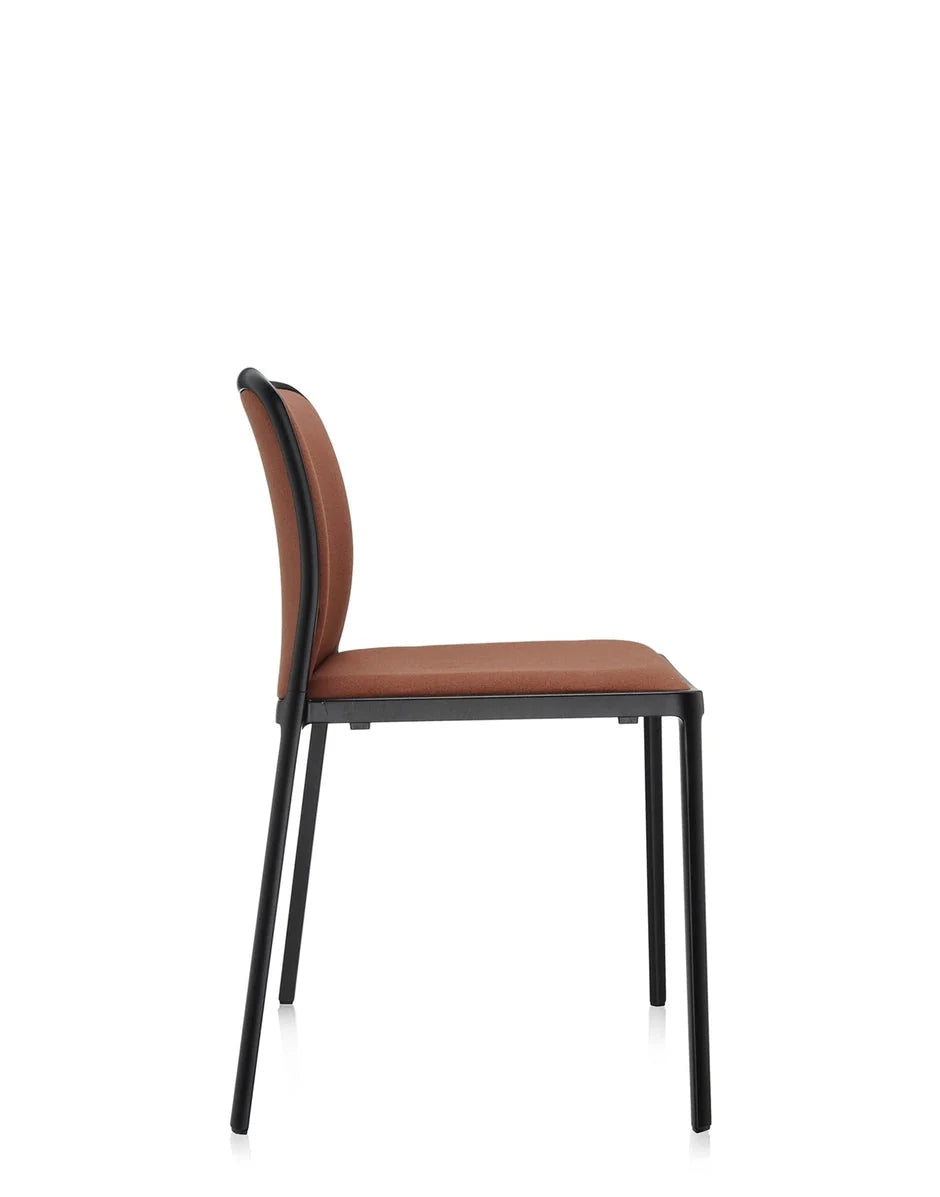 Kartell Audrey Soft Chair, Black/Brick Red