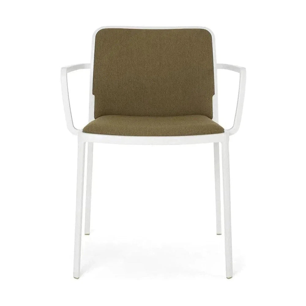 Kartell Audrey Soft Noma Armchair, White/Mustard