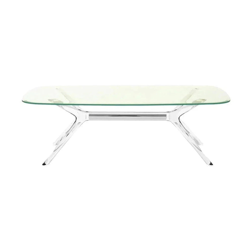 Kartell Blast Side Table Rectangular, Chrome/Green