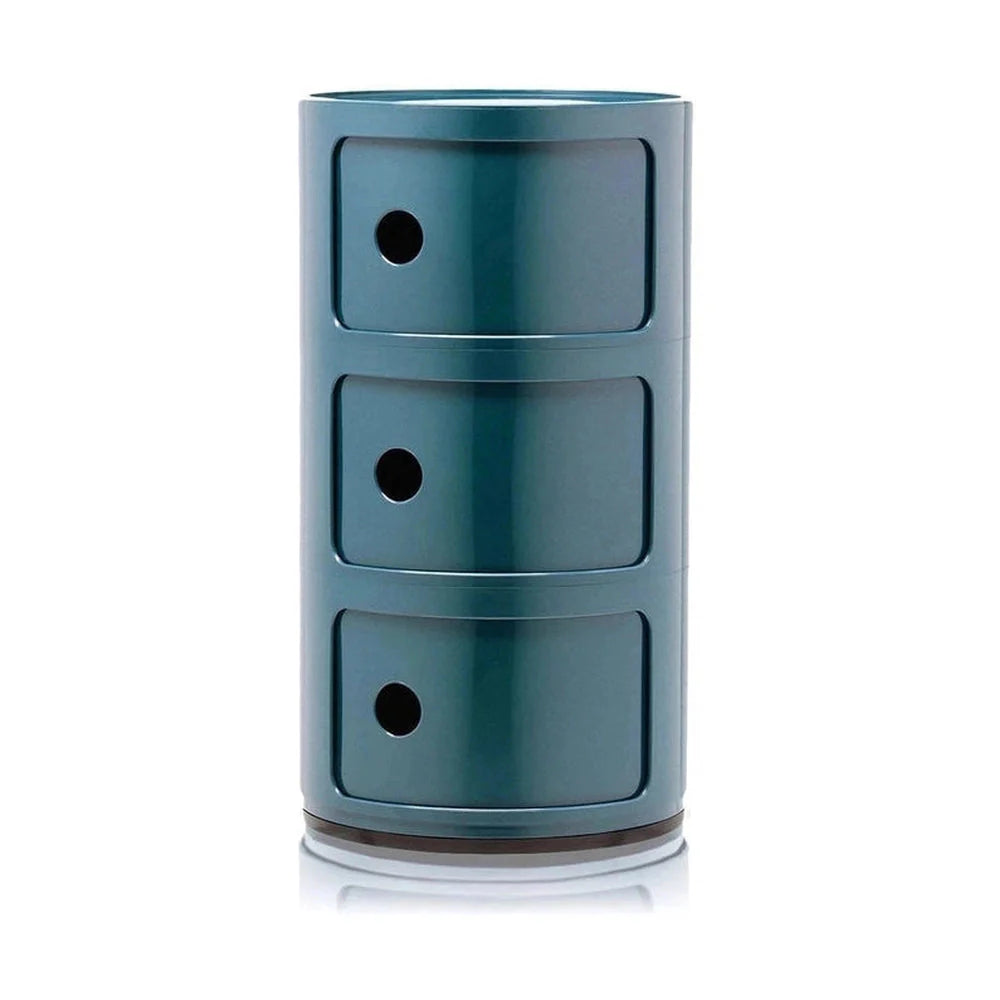 Kartell Componibili Classic Container 3 Elements, Blue