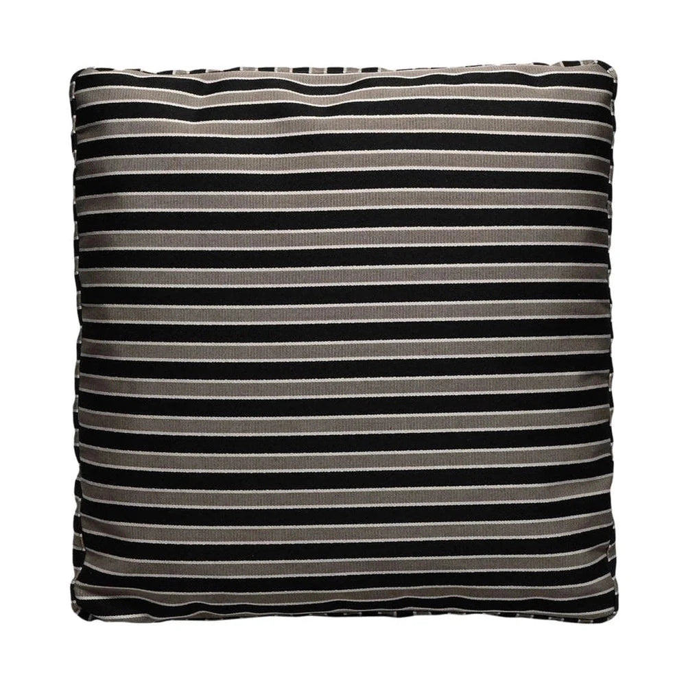 Kartell Cushion Stripes 48x48 Cm, Taupe/Black