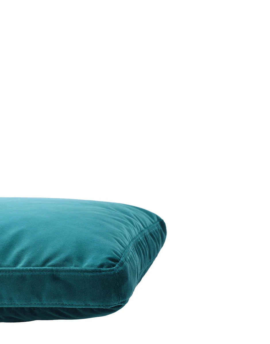 Kartell Cushion Velvet 48x48 Cm, Teal Blue