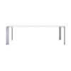 Kartell Four Desk 223x79 Cm, Aluminium/White