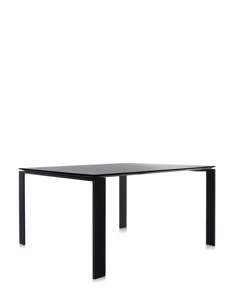 [product_category]-Kartell Four Soft Touch Desk 128x128 Cm, Black/Black-Kartell-8058967225686-0451085-KAR-2