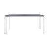 Kartell Four Soft Touch Desk 158x79 Cm, White/Black