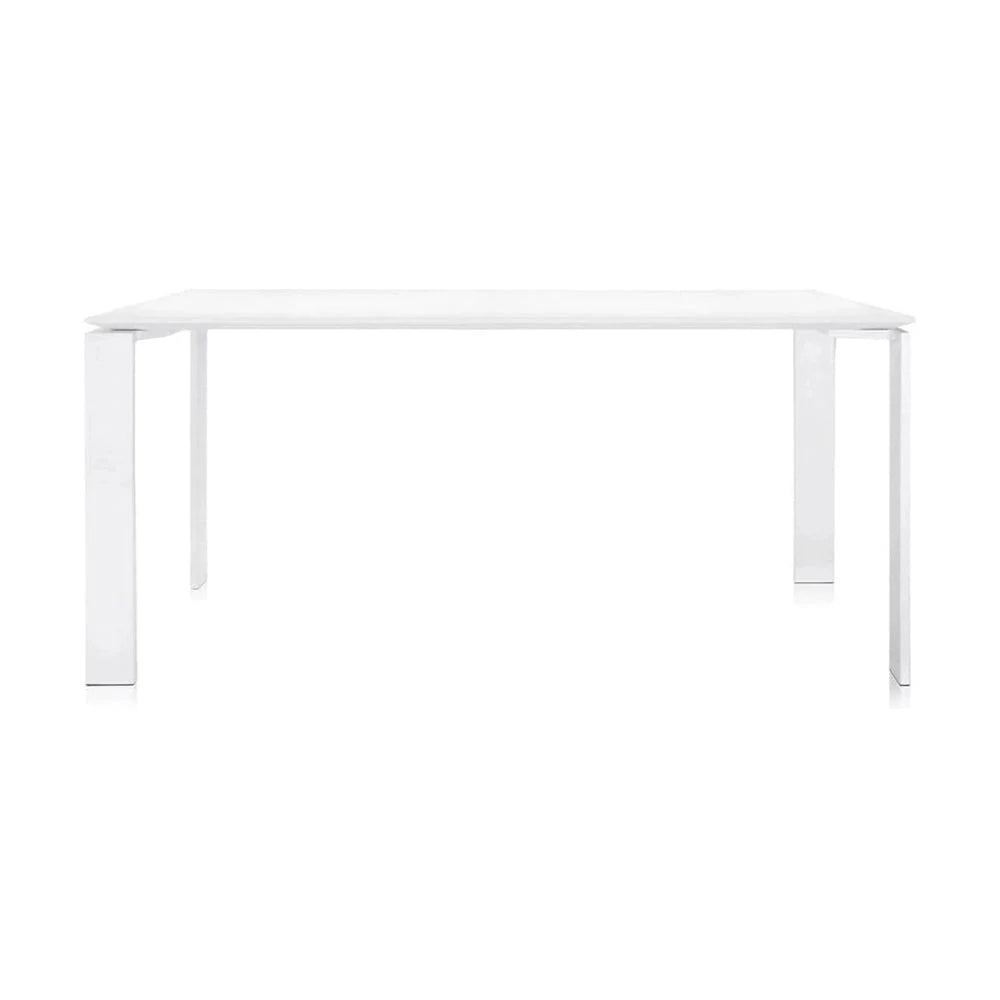 Kartell Four Soft Touch Desk 158x79 Cm, White/White