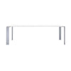 Kartell Four Soft Touch Desk 223x79 Cm, Aluminium/White