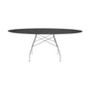 Kartell Glossy Table Oval Marble, Chrome/Black