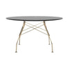 Kartell Glossy Table Round Lacquered, Gold/Black