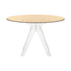 Kartell Sir Gio Table Round, Crystal/Bronze