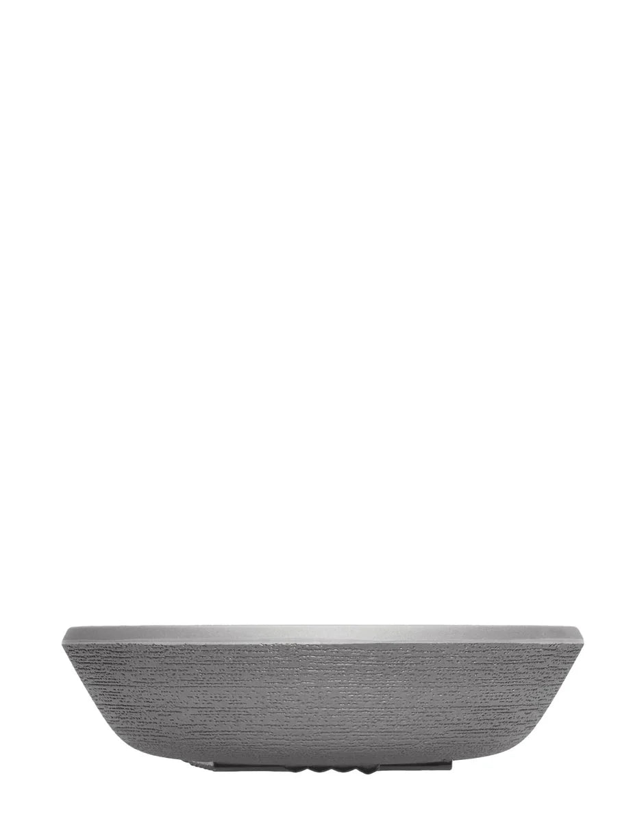 Kartell Trama Set Of 4 Soup Plates, Charcoal