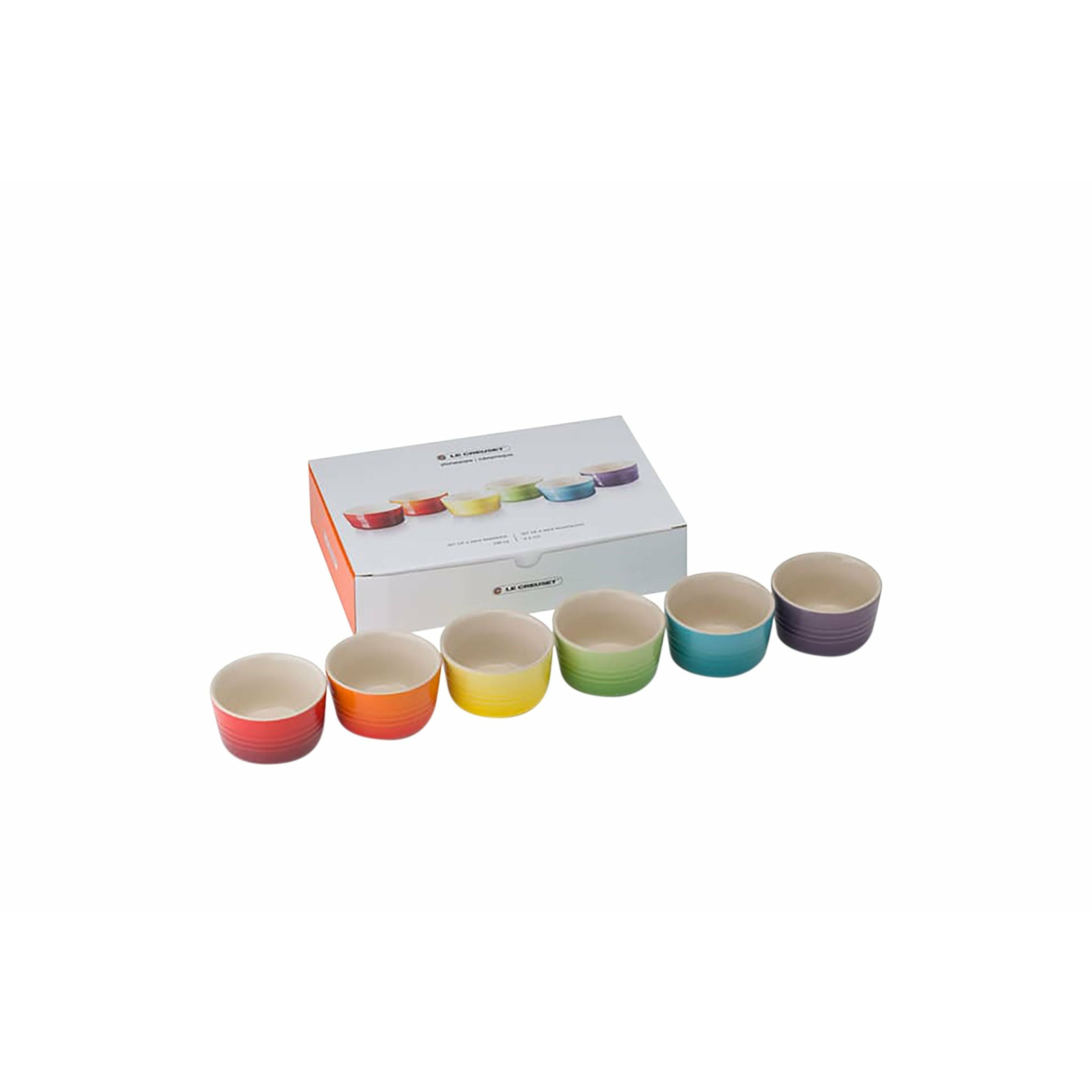 Le Creuset Mini Moulds Rainbow Set Of 6