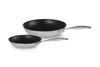 Le Creuset Non Stick 2 Piece Pan Set, Stainless Steel