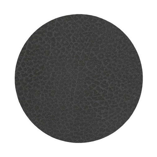 [product_category]-Lind Dna Circle Glass Coaster Hippo Leather, Black Anthracite-Lind DNA-5711591871454-981285-LIN-1