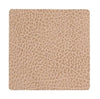 Lind Dna Square Glass Coaster Hippo Leather, Sand