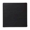 Lind Dna Square Glass Coaster Serene Leather, Black