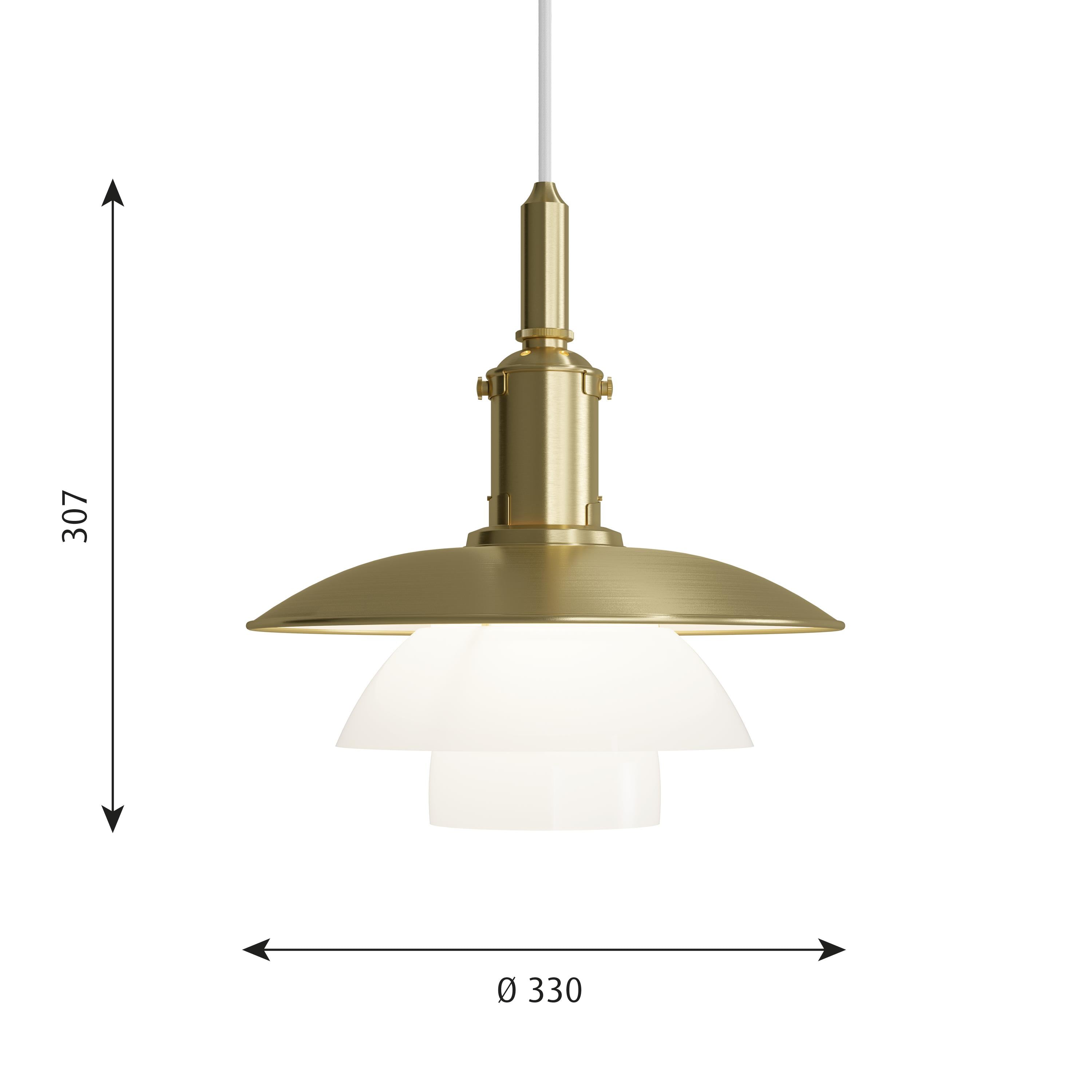 [product_category]-Louis Poulsen Ph 3/3 Pendant Limited Edition, Brass/Opal-Louis Poulsen-5714693113064-5741109126-LOU-3