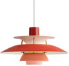 Louis Poulsen Ph 5 Mini Pendant, Hues Of Red