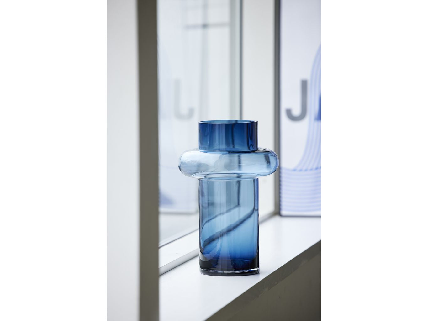 [product_category]-Lyngby Glas Tube Vase H: 30 Cm, Dark Blue-Lyngby Glas-5722000235538-23553-LYN-5