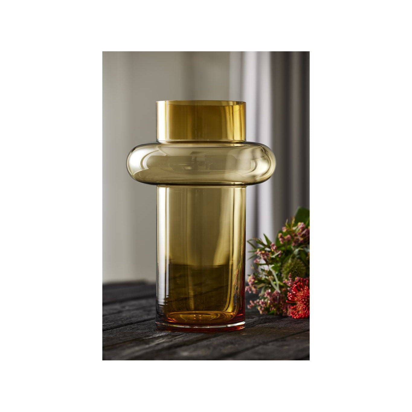 [product_category]-Lyngby Glas Tube Vase H: 40 Cm, Amber-Lyngby Glas-5722000235521-23552-LYN-15