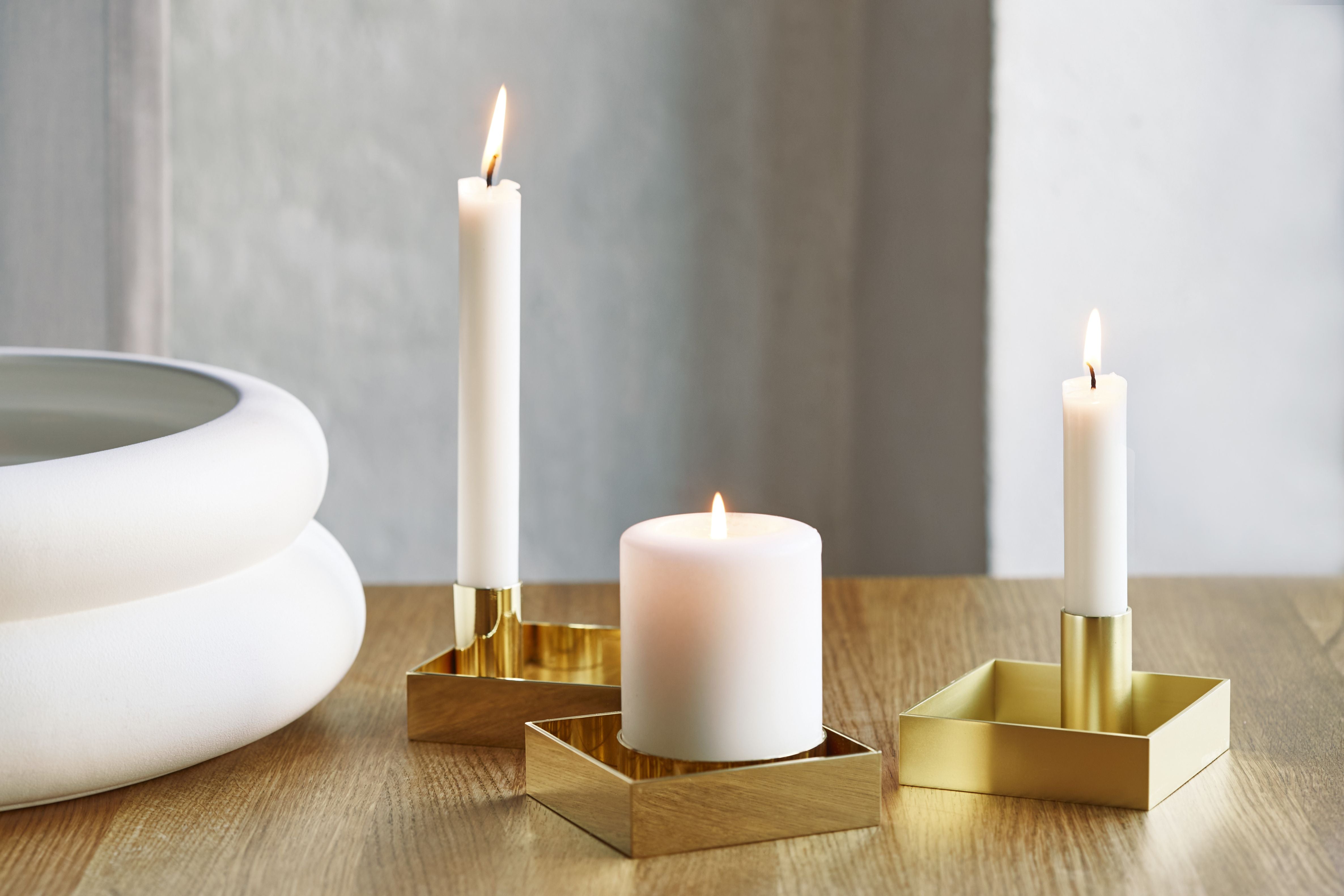 [product_category]-Malling Living Edge Block Candlestick, Brass Polished-Malling Living-0758890458530-800305-MAL-31