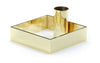 Malling Living Edge Candle Holder, Brass Polished