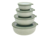 Mepal Cirqula Low Multi Bowl Set Of 4, Nordic Sage