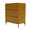 Montana Carry Dresser With Legs, Amber/Black