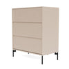 Montana Carry Dresser With Legs, Clay/Black