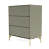 Montana Carry Dresser With Legs, Fennel/Brass