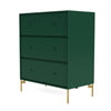 Montana Carry Dresser With Legs, Pine/Brass